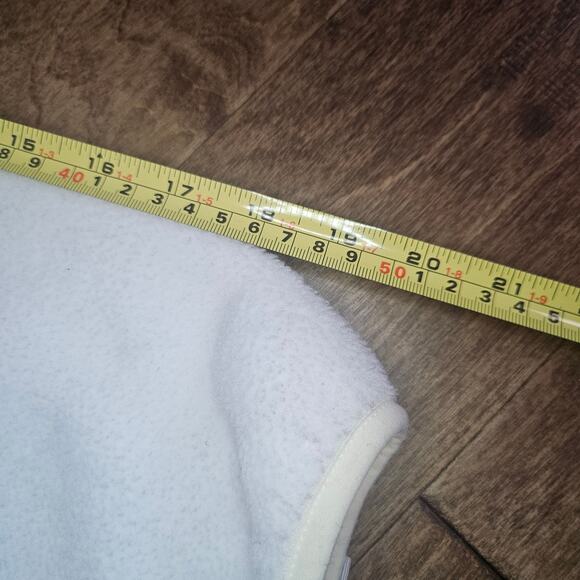 The North Face Zip Up Fleece Jacket Girls Size Large White - Picture 8 of 8